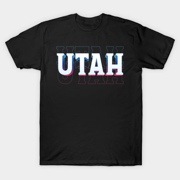 Retro - Utah T-Shirt by metalbanget